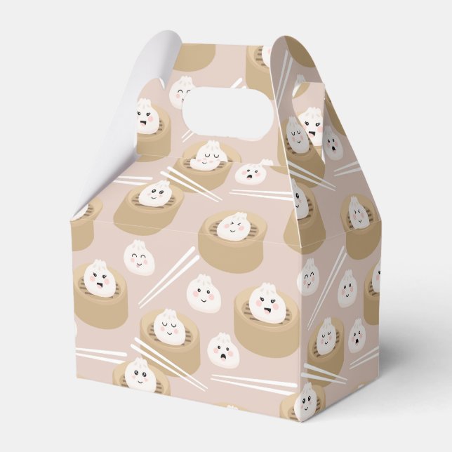 Caja Para Regalos Cute Kawaii Dumplings Steamer Chopsticks (Front Side)