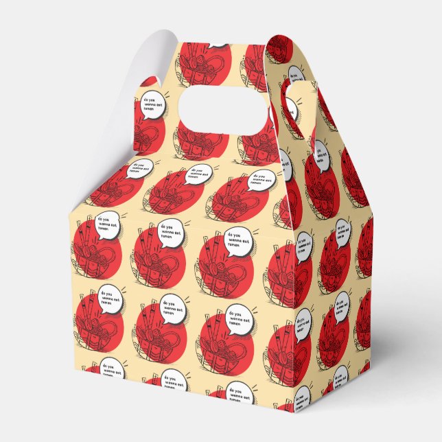 Caja Para Regalos Cute Kawaii Ramen - Funny Japanese Food  (Front Side)
