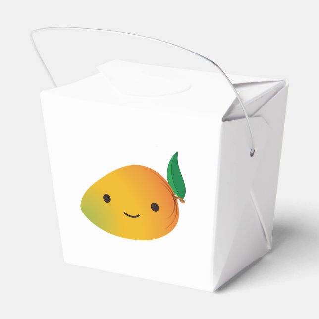 Caja Para Regalos Cute Kawaii Sonriente Mango (Reverso)