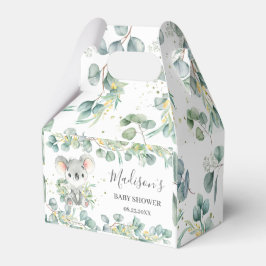 Caja Para Regalos Cute Koala Green Baby Shower Gracias
