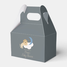 Caja Para Regalos Cute León Luna Nube Baby Shower Gracias   