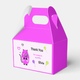 Caja Para Regalos Cute lilac cat