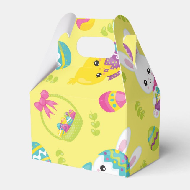 Caja Para Regalos Cute Little Easter Bunny Egg Pattern Gift (Front Side)