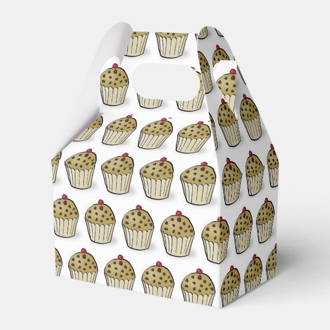 Caja Para Regalos Cute Mini Muffins Pattern (Front Side)