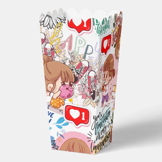 Caja Para Regalos Cute Motivational – Positive Quote Kawaii  (Reverso )