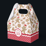 Caja Para Regalos Cute Navidades Gingerbread FavBox<br><div class="desc">Un lindo patrón de hombre de pan de jengibre Navidades decora esta caja de regalo. Qué lindo por pasar galletas y tratamientos a los Navidades. Personalízalo con tu nombre. Diseñado para ti por Blackberry Boulevard.</div>
