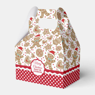 Caja Para Regalos Cute Navidades Gingerbread FavBox
