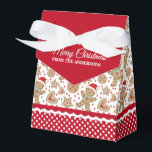Caja Para Regalos Cute Navidades Gingerbread FavBox<br><div class="desc">Un lindo patrón de hombre de pan de jengibre Navidades decora esta caja de regalos. Qué lindo por pasar galletas y tratamientos a los Navidades. Personalízalo con tu nombre. Diseñado para ti por Blackberry Boulevard.</div>