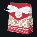 Caja Para Regalos Cute Navidades Gingerbread FavBox<br><div class="desc">Un lindo patrón de hombre de pan de jengibre Navidades decora esta caja de regalos. Qué lindo por pasar galletas y tratamientos a los Navidades. Personalízalo con tu nombre. Diseñado para ti por Blackberry Boulevard.</div>