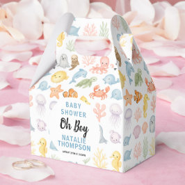 Caja Para Regalos Cute Ocean Under the Sea Animal Baby Shower
