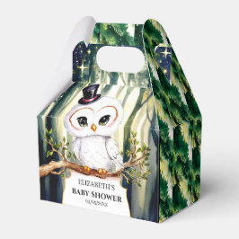 Caja Para Regalos Cute Owl Baby Shower