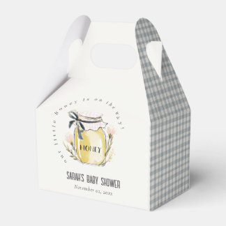 Caja Para Regalos Cute Pastel Watercolor Honey Jar Baby Shower