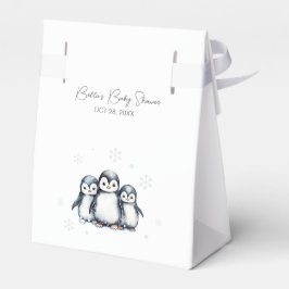 Caja Para Regalos Cute Penguin Baby Shower
