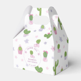 Caja Para Regalos Cute Personalizado Cactus Baby Shower