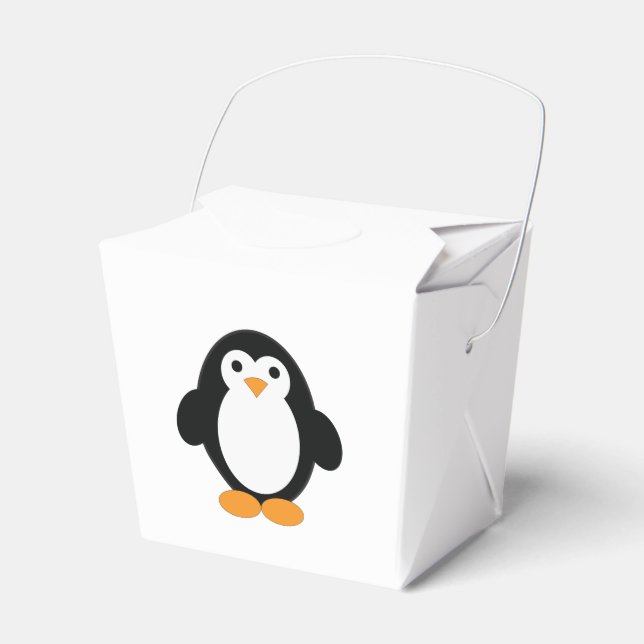 Caja Para Regalos Cute Personalizado Penguin (Front Side)