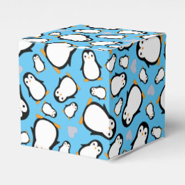 Caja Para Regalos Cute pingüino Baby Shower Blue Boy