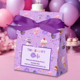 Caja Para Regalos Cute Pink Morple Sweet One First Birday