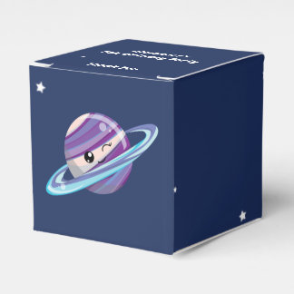 Caja Para Regalos Cute Planeta Saturno Espacio Galaxia Niño Cumpleañ