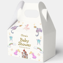 Cute Princess Dragon Unicorn Baby Shower