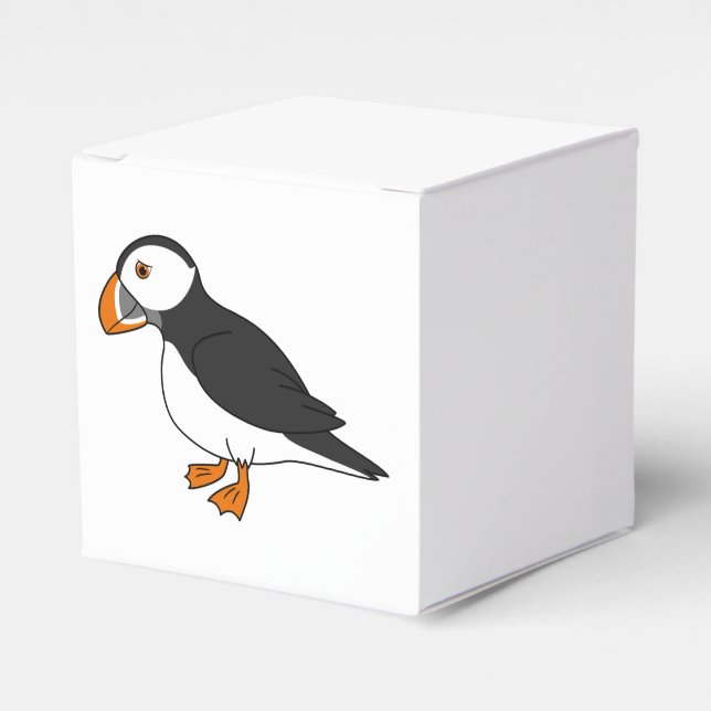 Caja Para Regalos Cute Puffin (Costado Anverso)