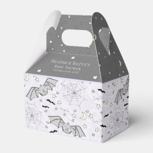 Caja Para Regalos Cute Purple Baby Bats Halloween