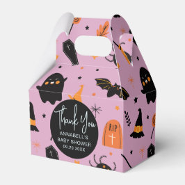 Caja Para Regalos Cute Purple Halloween Baby Shower