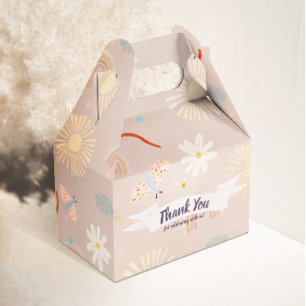 Caja Para Regalos Cute Rainbow Pink Birthday Favor Box