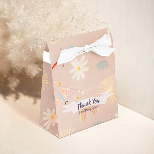 Caja Para Regalos Cute Rainbow Pink Birthday Favor Box (Subido por el creador)