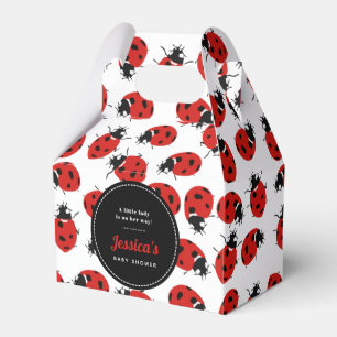 Caja Para Regalos Cute Red Ladybug Baby Shower Chica
