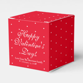 Caja Para Regalos Cute red polka puntos personalizado El día de San 