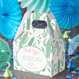 Caja Para Regalos Cute Retro Cactus Suculento Baby Shower Floral