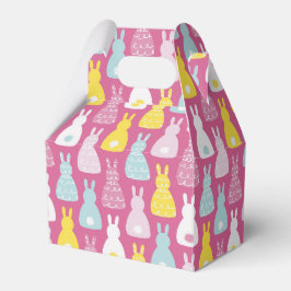 Caja Para Regalos Cute rosa Pascua Bunny Rabbit FavBox