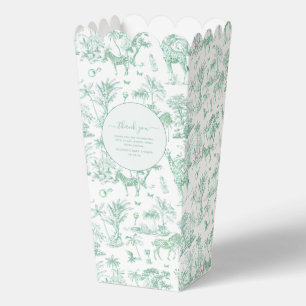 Caja Para Regalos Cute Safari Toile de Jouy Favor para Baby Shower