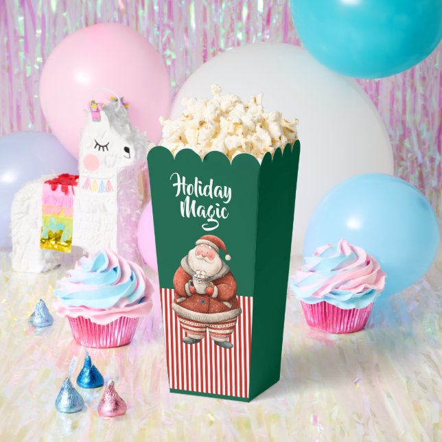 Caja Para Regalos Cute Santa Claus with Hot Cocoa (Fiesta)