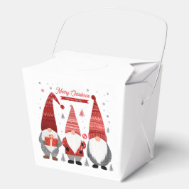 Caja Para Regalos Cute Scandinavian Christmas Gnomes Favor Box
