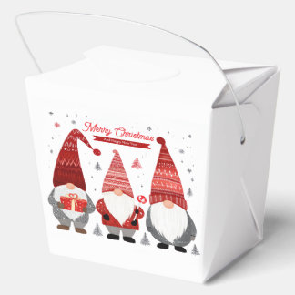 Caja Para Regalos Cute Scandinavian Christmas Gnomes Favor Box