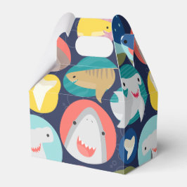 Caja Para Regalos Cute Shark Species Favor Box