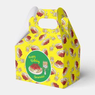 Caja Para Regalos Cute Spaghetti Kids Birday Fiesta Kawaii