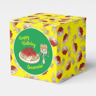 Caja Para Regalos Cute Spaghetti Kids Birday Fiesta Kawaii