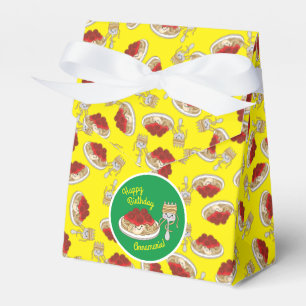 Caja Para Regalos Cute Spaghetti Kids Birday Fiesta Kawaii
