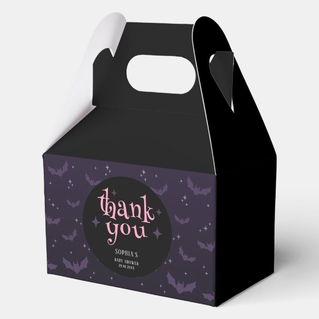 Caja Para Regalos Cute Spooky Halloween Cauldron Baby Shower  (Anverso)