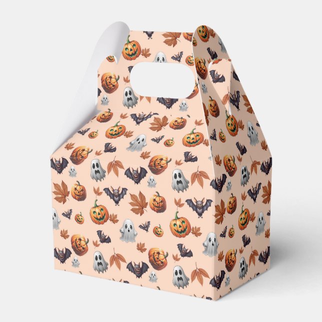 Caja Para Regalos Cute Spooky Halloween Fall (Front Side)