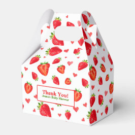 Caja Para Regalos Cute Strawberry Tema Baby Shower