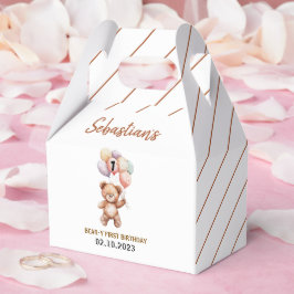 Caja Para Regalos Cute Teddy Bear 1st Birthday | Sweet Bear 