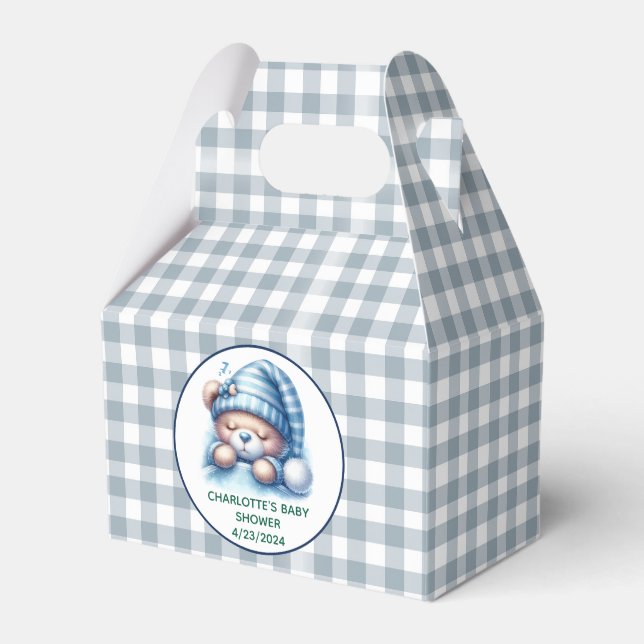 Caja Para Regalos Cute Teddy Bear Baby Shower (Front Side)