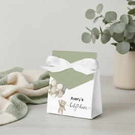 Caja Para Regalos Cute Teddy Bear Balloon Baby Shower Favor Box