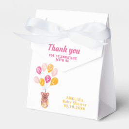 Caja Para Regalos Cute Teddy Bear Balloon Baby Shower Gracias