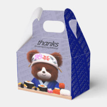 Cute Teddy Bear Sushi Chefs Cumpleaños