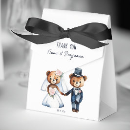 Caja Para Regalos Cute teddy osos novia pareja boda gracias