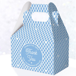 Caja Para Regalos Cute Thank You Birthday Name Any Age Pretty Blue